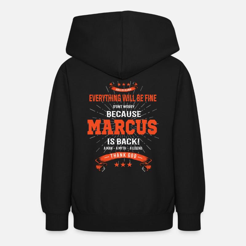 Everything will be fine Marcus Is back - Teenager Hoodie - Schwarz