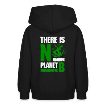 Environmental protection - Teen Hoodie - black - Back - AI Model Teenager Male light (155cm)