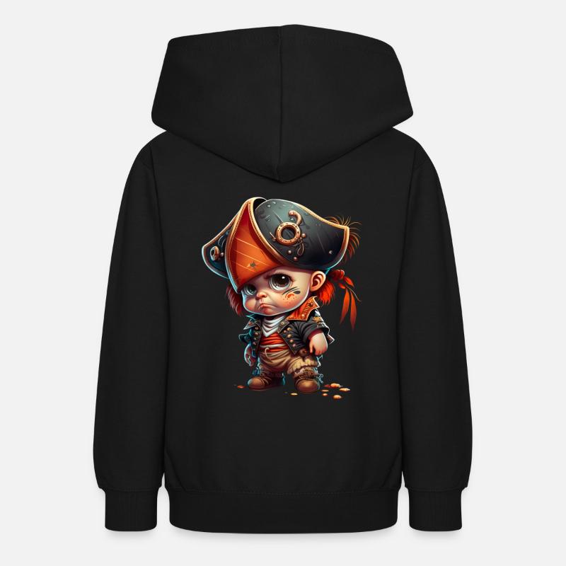 Bébé Pirate - Sweat à capuche Ado - noir
