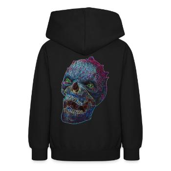 Monstre effrayant d’Halloween - Sweat à capuche Ado - noir - Dos - AI Model Teenager Male light (155cm)