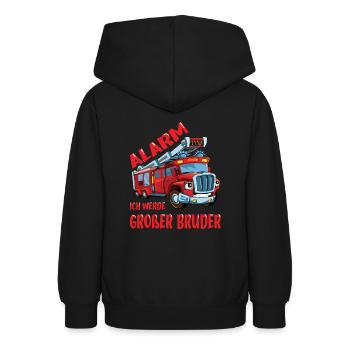 Ich Werde Großer Bruder Grosser Bruder Geschenk - Teenager Hoodie - Schwarz - Hinten - AI Model Teenager Male light (155cm)