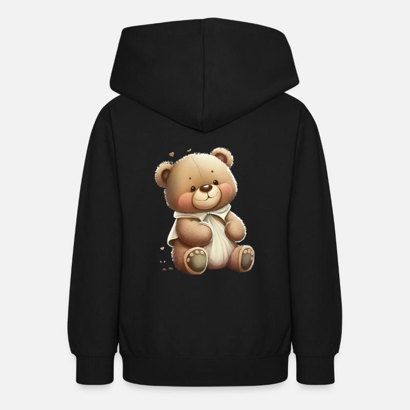 Teddy - Sweat à capuche Ado - noir
