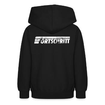 Fortschritt Landmaschinen der DDR - Teenager Hoodie - Schwarz - Hinten - AI Model Teenager Male light (155cm)