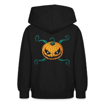 Pumpkin Cross - Sweat à capuche Ado - noir - Dos - AI Model Teenager Male light (155cm)