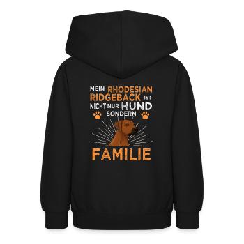 Rhodesian Ridgeback - Teenager Hoodie - Schwarz - Hinten - AI Model Teenager Male light (155cm)