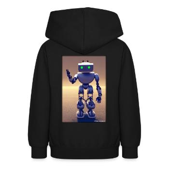 Robot Future Technology Science Android - Sweat à capuche Ado - noir - Dos - AI Model Teenager Male light (155cm)