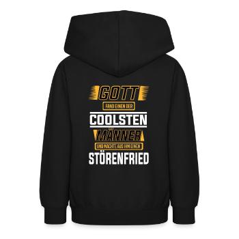 Störenfried einer der coolsten Männer der Welt - Teenager Hoodie - Schwarz - Hinten - AI Model Teenager Male light (155cm)