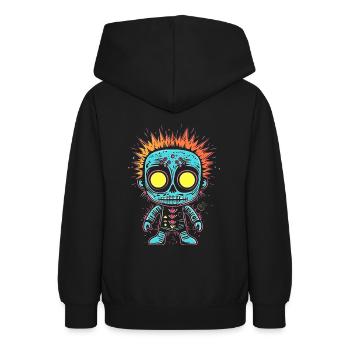 Your Fashion Revolution with Voodoo Poppet - Teen Hoodie - black - Back - AI Model Teenager Male light (155cm)