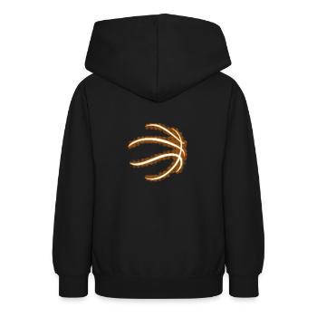 Basketball - Sweat à capuche Ado - noir - Dos - AI Model Teenager Male light (155cm)