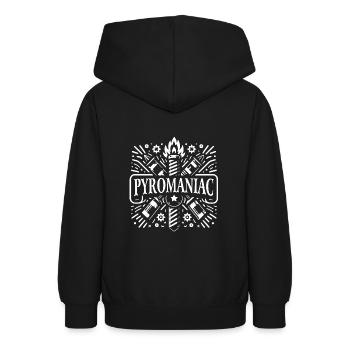 Pyrotechnik Silvester Feuerwerk Neujahr - Teenager Hoodie - Schwarz - Hinten - AI Model Teenager Male light (155cm)
