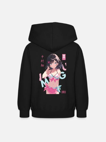 Waifu Mag n° 01 - Sakura Nakamura - Sweat à capuche Ado - noir