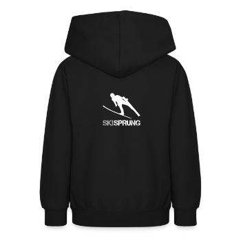 Skisprung Skispringen Skijumping Ski Jumper - Teenager Hoodie - Schwarz - Hinten - AI Model Teenager Male light (155cm)