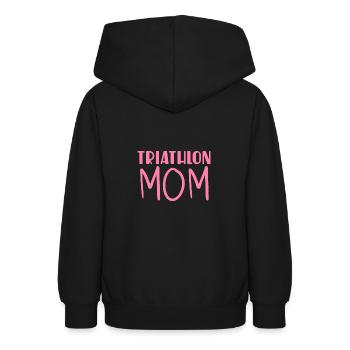 Triathlon Mama - Teenager Hoodie - Schwarz - Hinten - AI Model Teenager Male light (155cm)
