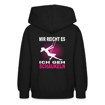Mir Reichts ich Geh Schaukeln - Teenager Hoodie - Schwarz - Hinten - AI Model Teenager Male light (155cm)