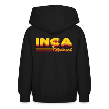 Inca resort in Majorca Design - Teen Hoodie - black - Back - AI Model Teenager Male light (155cm)