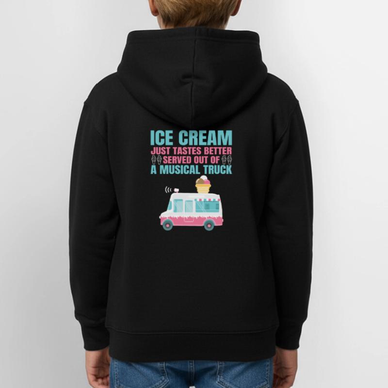 Eiswagen Eismann Eisverkäufer Eisdiele Eis Truck Teenager Hoodie