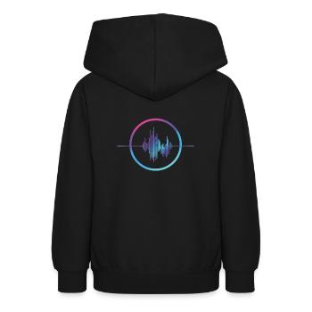 Beat - Teenager Hoodie - Schwarz - Hinten - AI Model Teenager Male light (155cm)