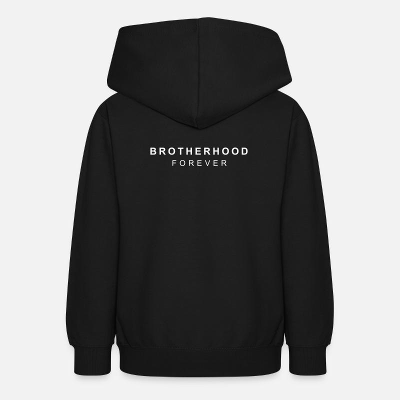 FRATERNITÉ POUR TOUJOURS - Sweat à capuche Ado - noir