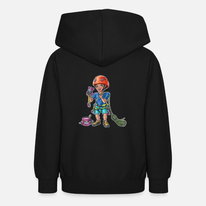 Petit bébé grimpeur 4 - Sweat à capuche Ado - noir
