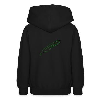 Gurke - Teenager Hoodie - Schwarz - Hinten - AI Model Teenager Male light (155cm)