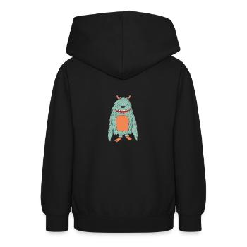 Alien - Teenager Hoodie - Schwarz - Hinten - AI Model Teenager Male light (155cm)