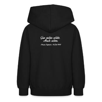 Gar nichts erlebt. Auch schön. Mozart, Tagebuch - Teenager Hoodie - Schwarz - Hinten - AI Model Teenager Male light (155cm)