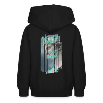 Cold as Ice - Teenager Hoodie - Schwarz - Hinten - AI Model Teenager Male light (155cm)