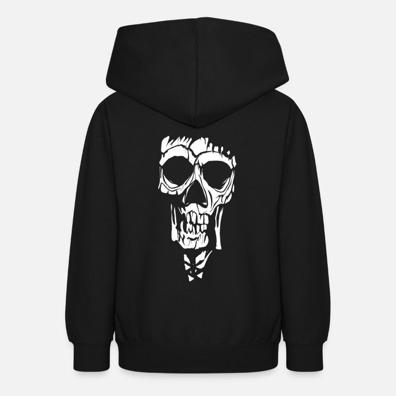 Crâne bizarre - Sweat à capuche Ado - noir