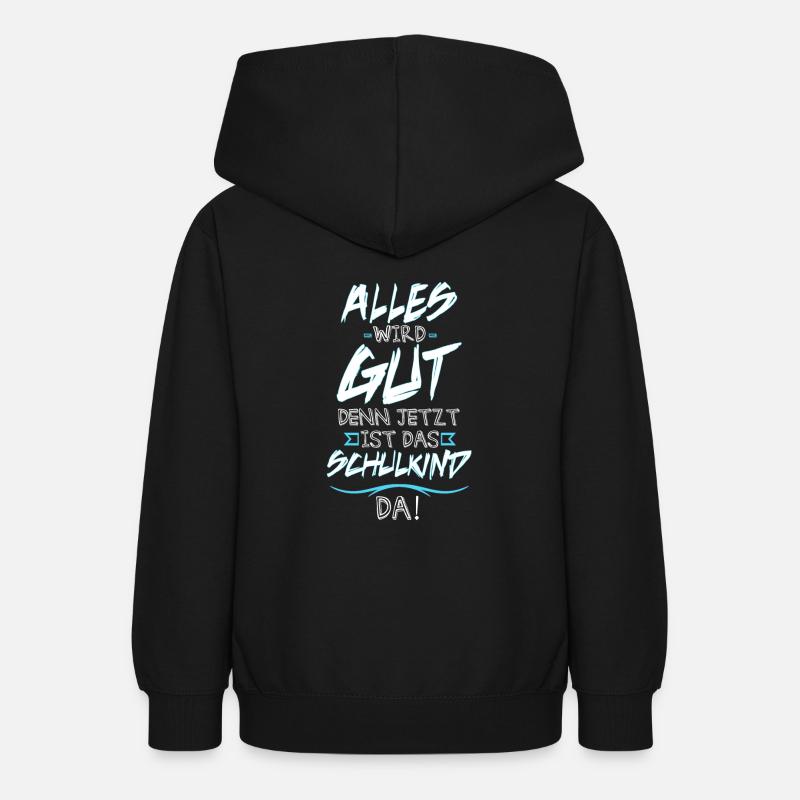 Garçon d'écolier - Sweat à capuche Ado - noir