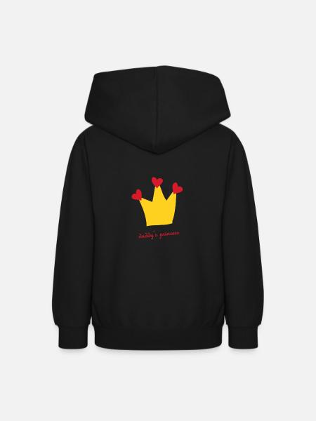 Princesse de papa - Sweat à capuche Ado - noir