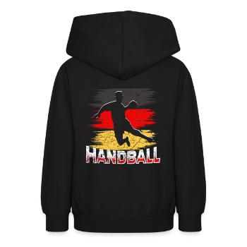 Handball Deutschland - Teenager Hoodie - Schwarz - Hinten - AI Model Teenager Male light (155cm)