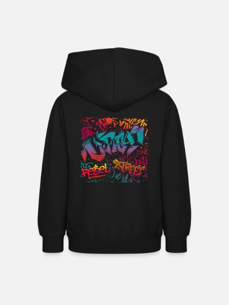 Graffiti Kunst - Teenager Hoodie - Schwarz