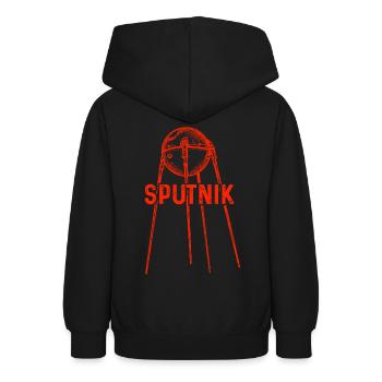 Satellite Spoutnik - Sweat à capuche Ado - noir - Dos - AI Model Teenager Male light (155cm)