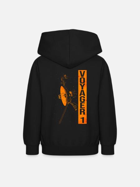 Sonde spatiale Voyager - Sweat à capuche Ado - noir