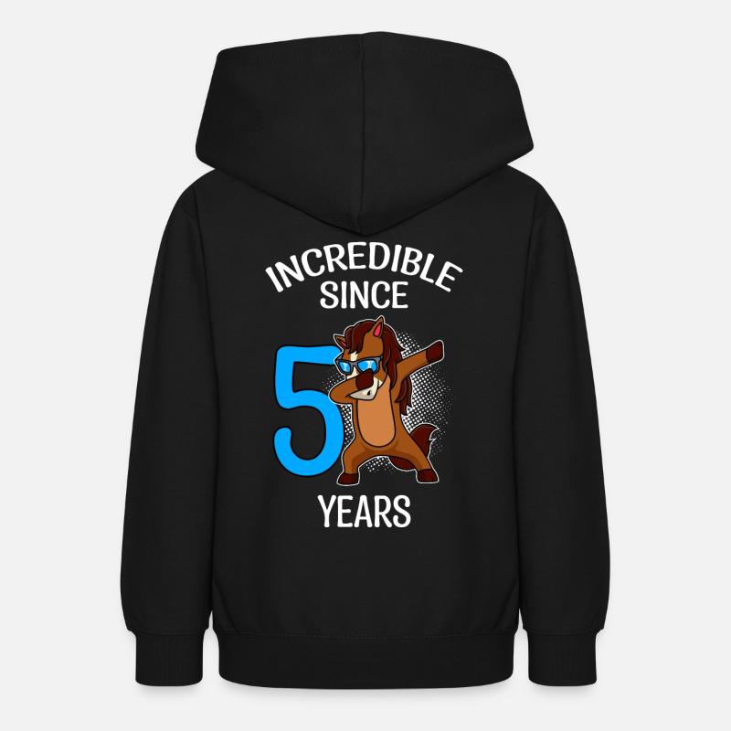 5ème anniversaire 5 ans - Sweat à capuche Ado - noir
