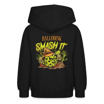 Hallodink smash it pickleball - Sweat à capuche Ado - noir - Dos - AI Model Teenager Male light (155cm)
