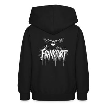 Frankfurt Adler Fliegend FFM Patrioten Fans - Teenager Hoodie - Schwarz - Hinten - AI Model Teenager Male light (155cm)