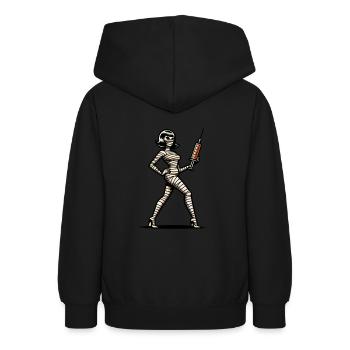 Mummies Nurse Caregiver Physician Assistant - Teen Hoodie - black - Back - AI Model Teenager Male light (155cm)