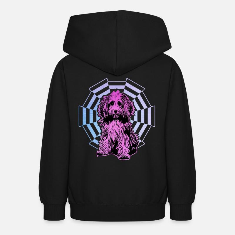 Rétro havanais - Sweat à capuche Ado - noir