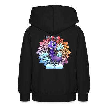 Ameise - Teenager Hoodie - Schwarz - Hinten - AI Model Teenager Male light (155cm)