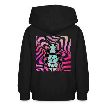 Ameise - Teenager Hoodie - Schwarz - Hinten - AI Model Teenager Male light (155cm)