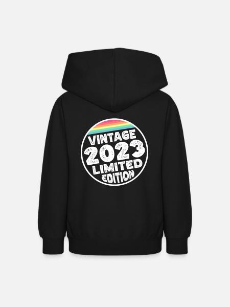 Vintage 2023 Babies Baby Shower Kids Shower - Teen Hoodie - black