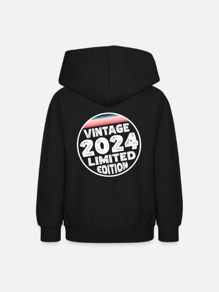 Vintage 2024 Babies Baby Shower Kids Shower - Teen Hoodie - black