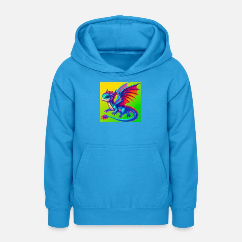 dragon - Sweat à capuche Ado - bleu mer