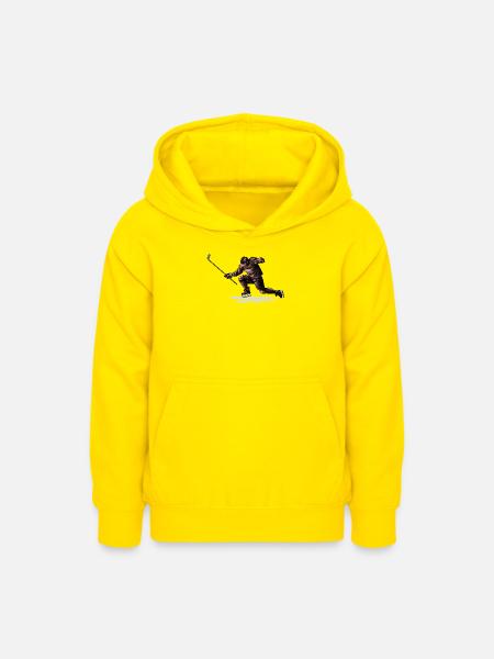 Eishockey - Teenager Hoodie - Gelb