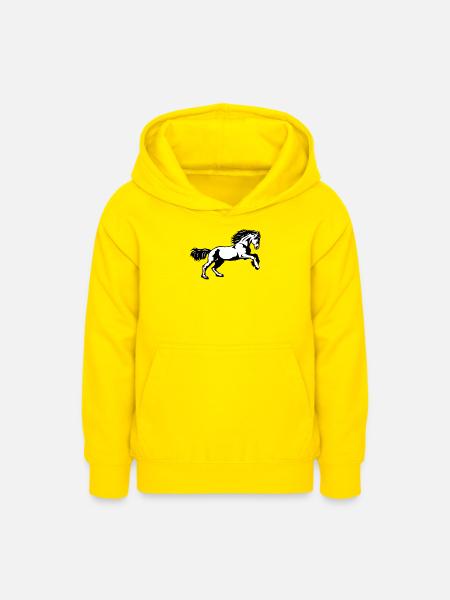 Friesen Galopp - Teenager Hoodie - Gelb