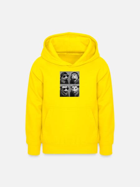 Opossum - Teenager Hoodie - Gelb