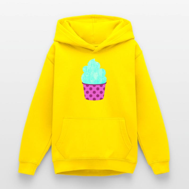 Eis Eiscreme Eiskrem Dots Punkte Softeis Sommer Teen Hoodie