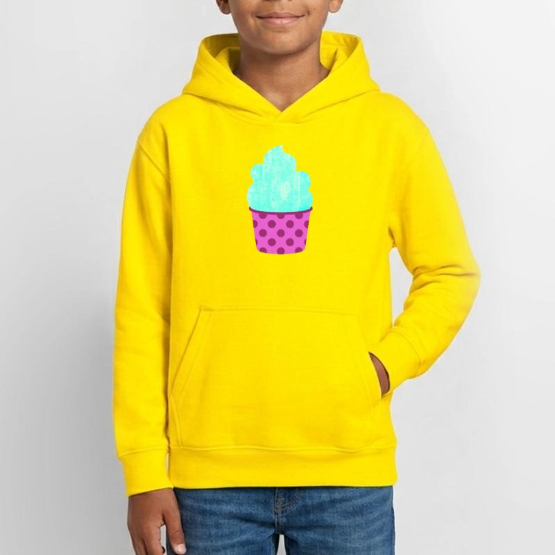 Eis Eiscreme Eiskrem Dots Punkte Softeis Sommer Teen Hoodie