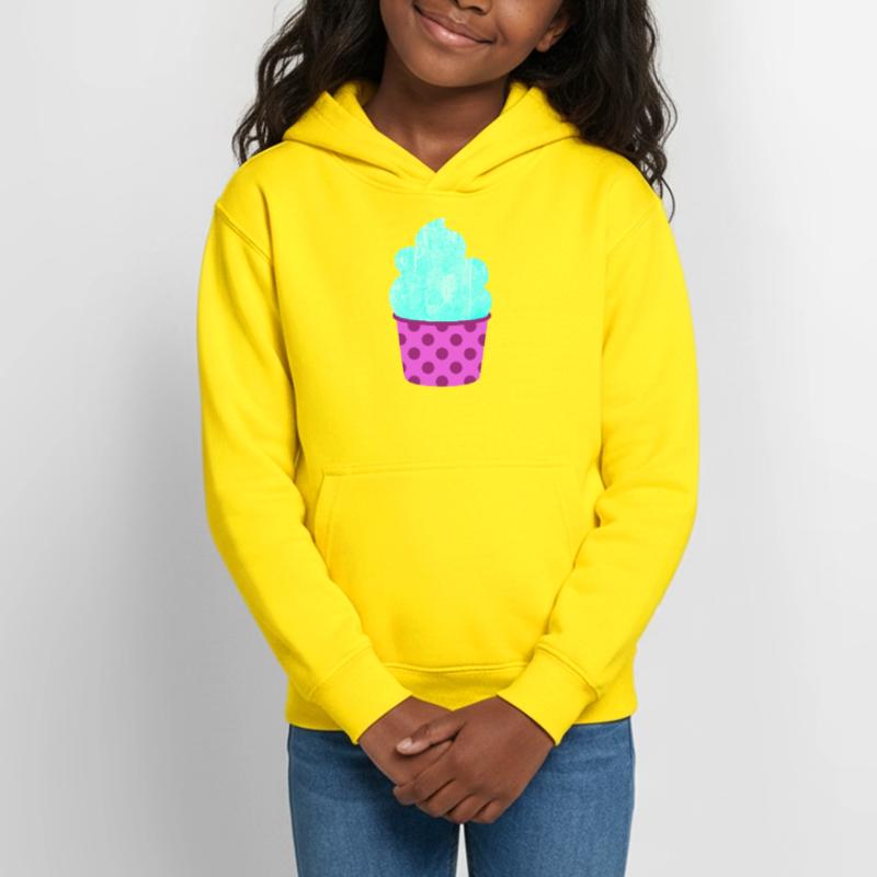 Eis Eiscreme Eiskrem Dots Punkte Softeis Sommer Teen Hoodie